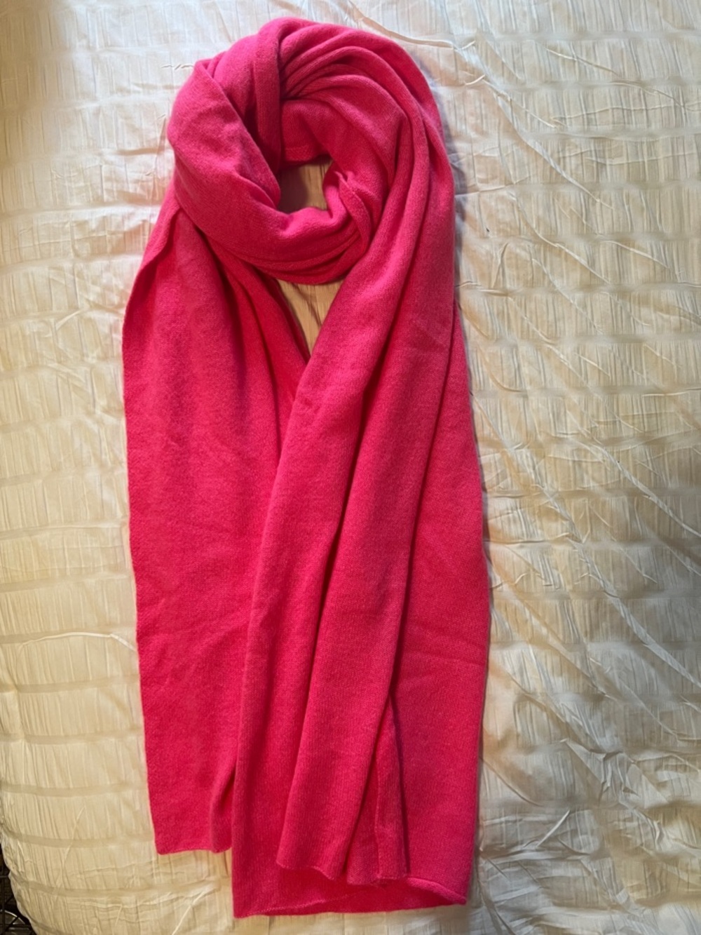 White + Warren Pink 100% cashmere Travel Wrap - Picture 2 of 3